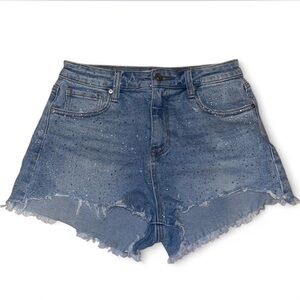 Women's Sparkly Denim Shorts